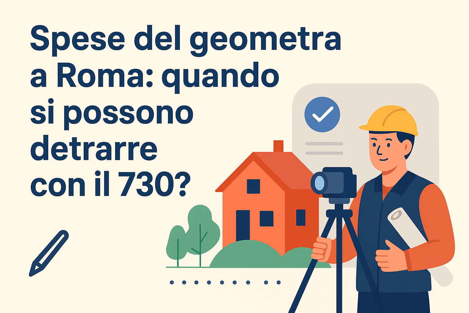 Spese del geometra: quando si possono detrarre con il 730?